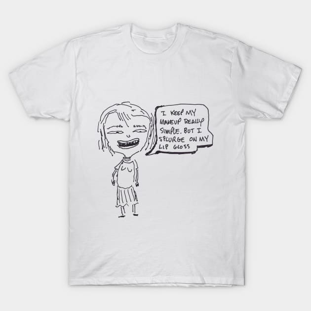 LIP GLOSS T-Shirt by Doodledotting